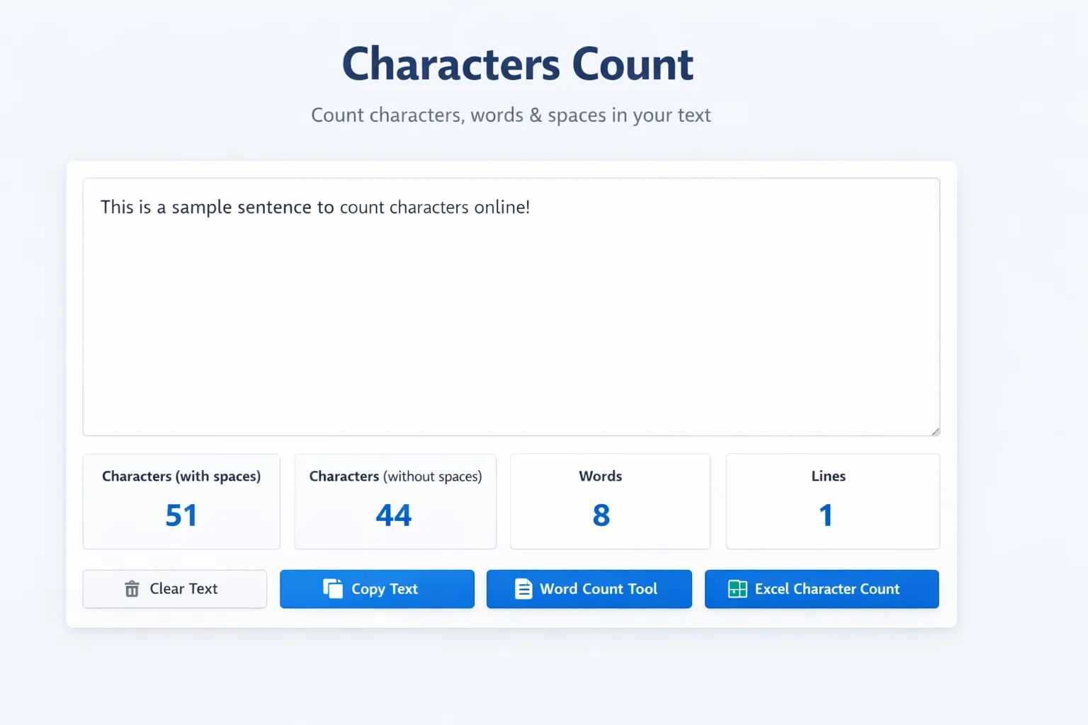 Characters Count