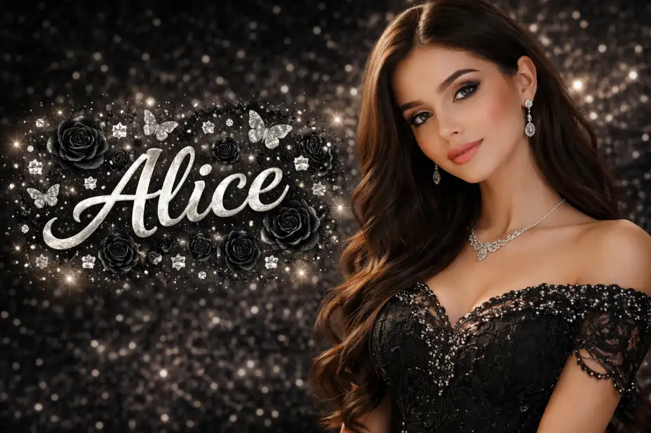 Alice Name in Fancy Text