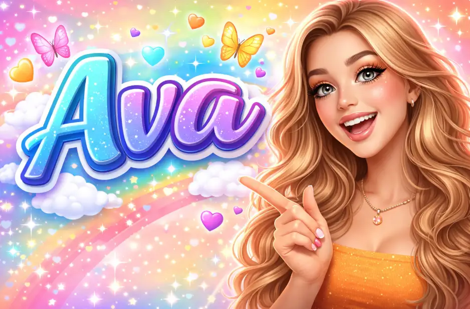 Ava Name With Different Style