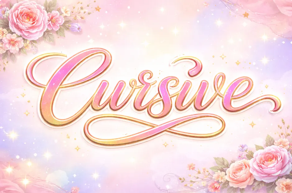 Cursive Font Generator