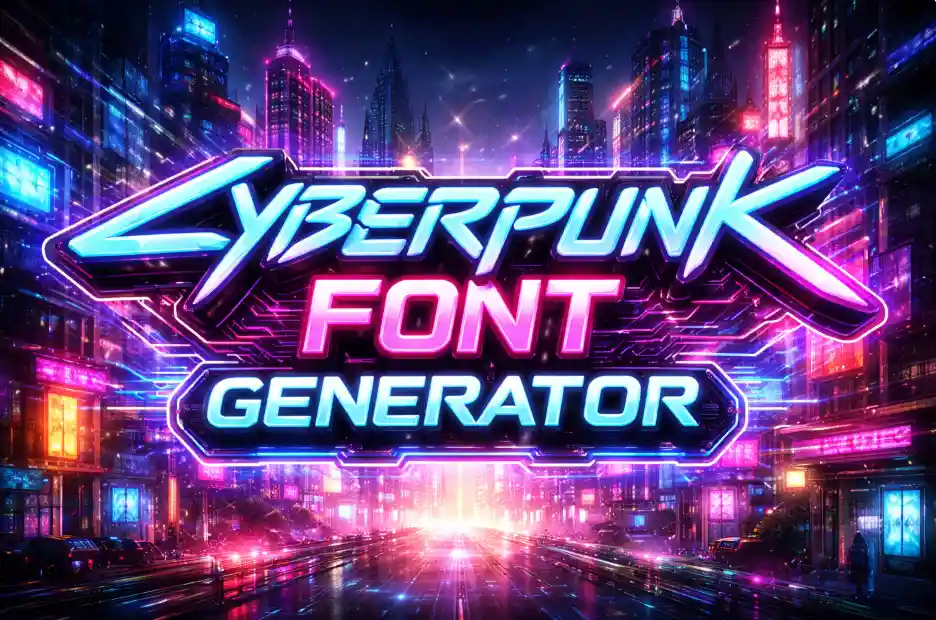 Cyberpunk Font Generator