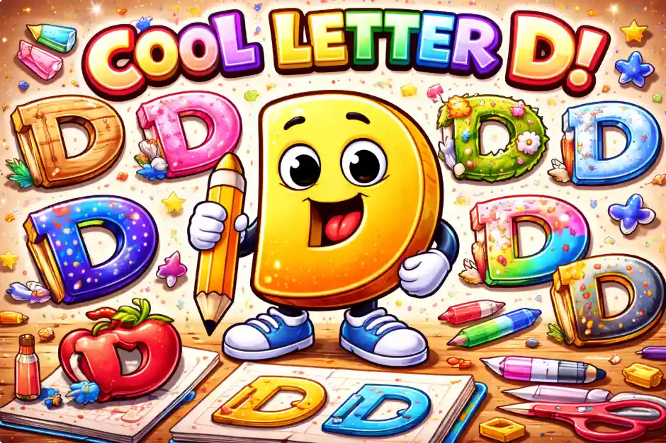 D in different fonts