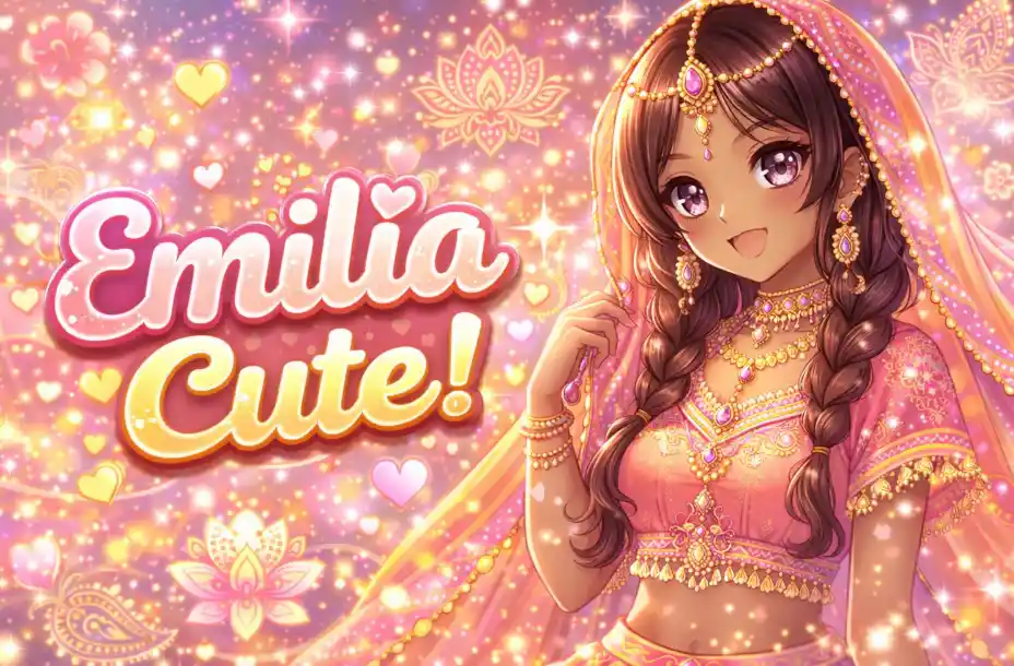 Emilia Girl Name With New Fonts