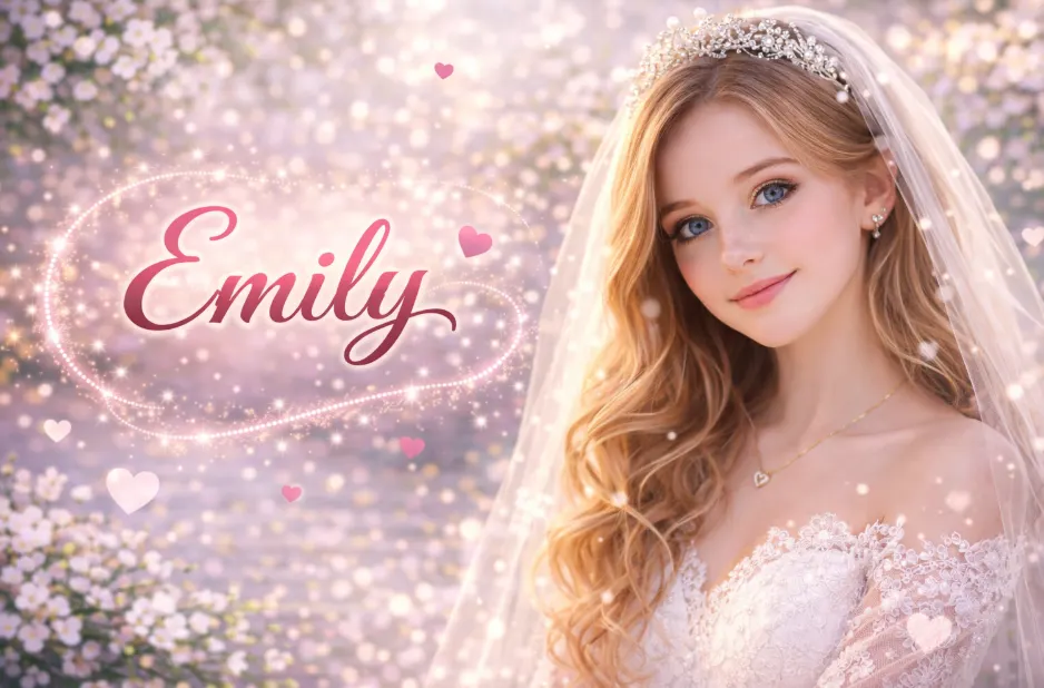 Emily Girl Name Logo in Stylish Font
