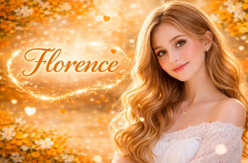 Florence Aesthetic Girl Name Font Generator