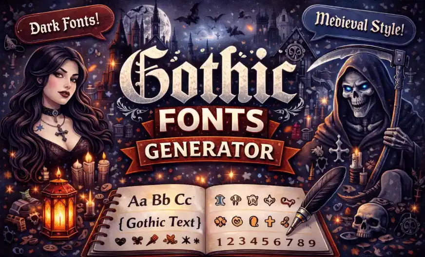 Gothic Fonts Generator