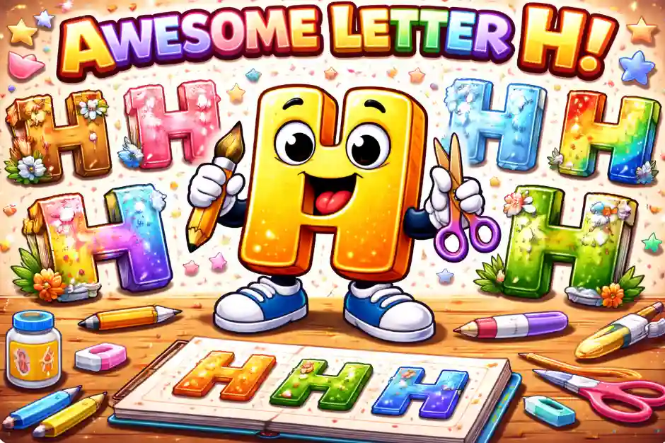 H in Different Fonts