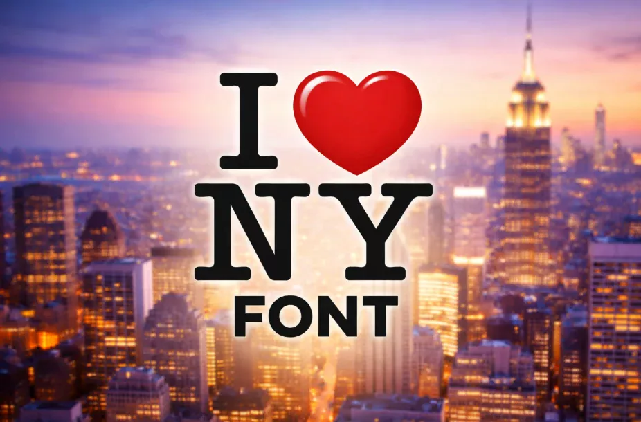 I Love NY Font Generator