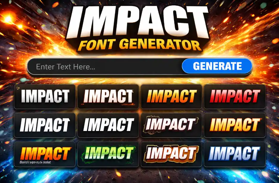 Impact Font Generator