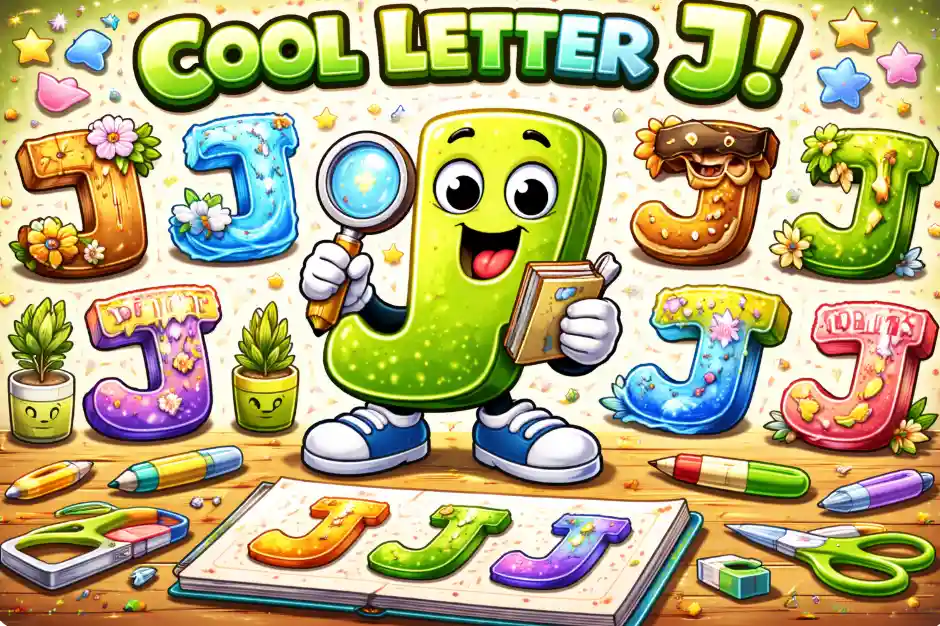 J in Different Fonts