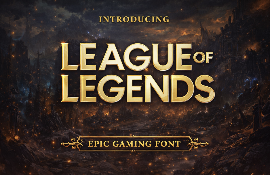 League Of Legends Font Generator