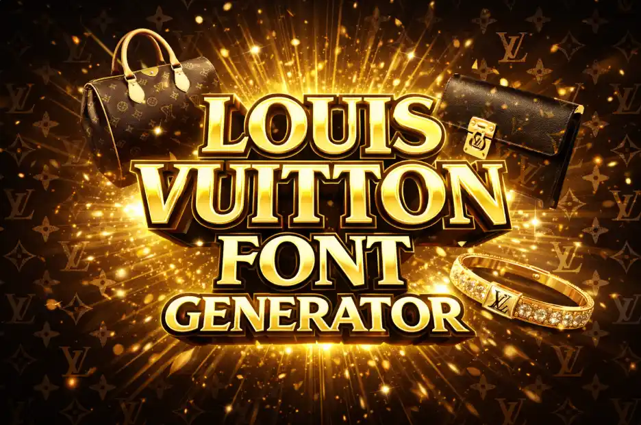 Louis Vuitton Font Generator