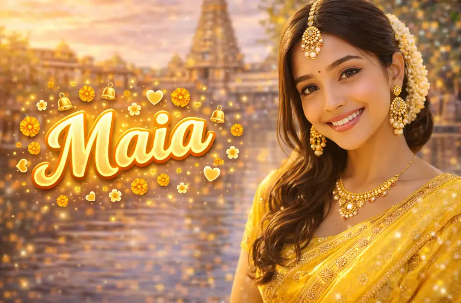Maia Girl Name Stylish Font Generator