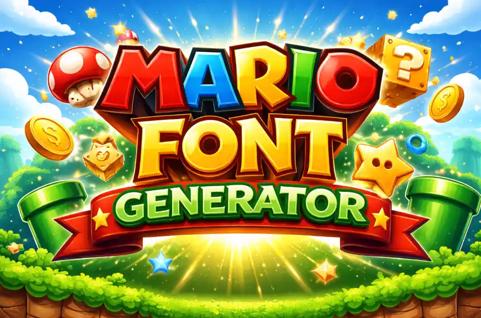 Mario Font Generator