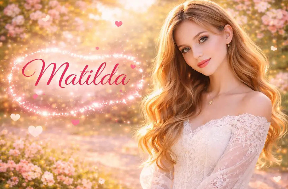 Matilda Beautiful Girl Name Font Style