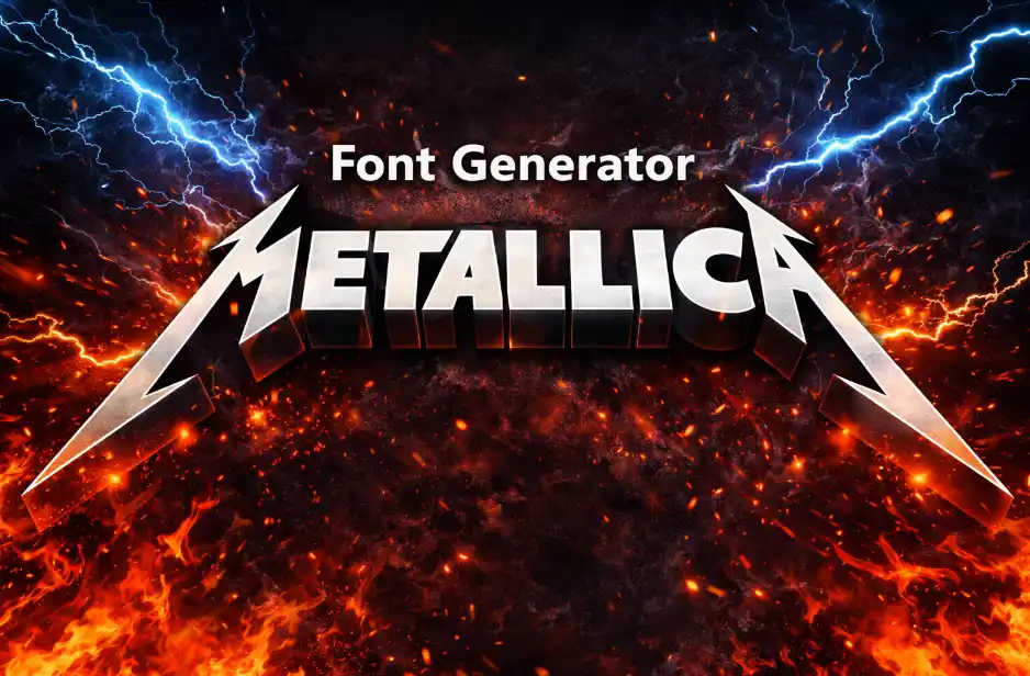 Metallica Font Generator