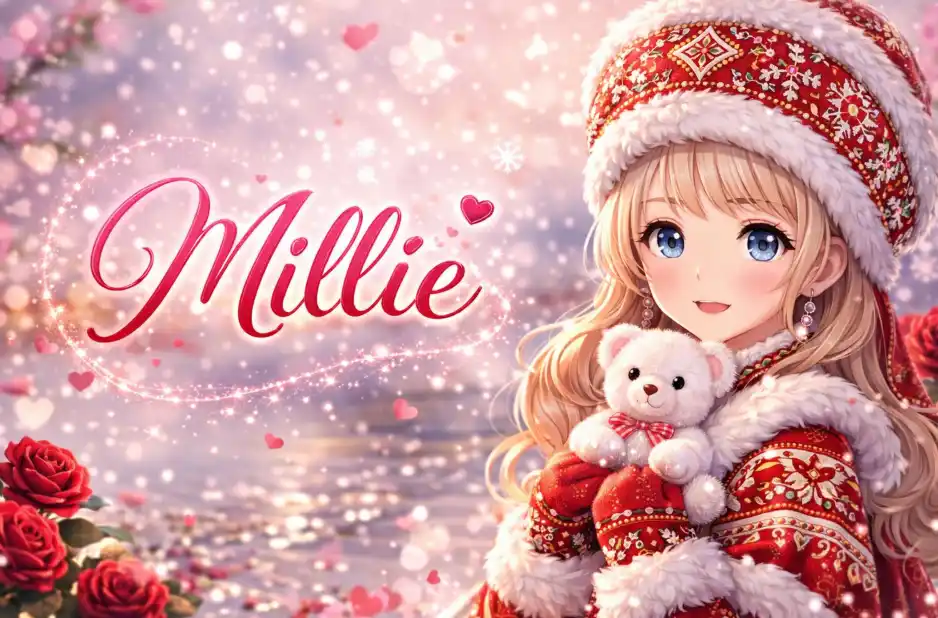 Millie Girl Name With Different Fonts