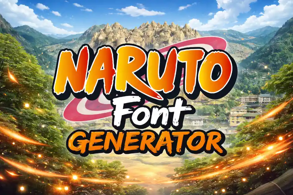 Naruto Font Generator