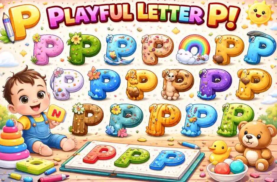 P in Different Fonts