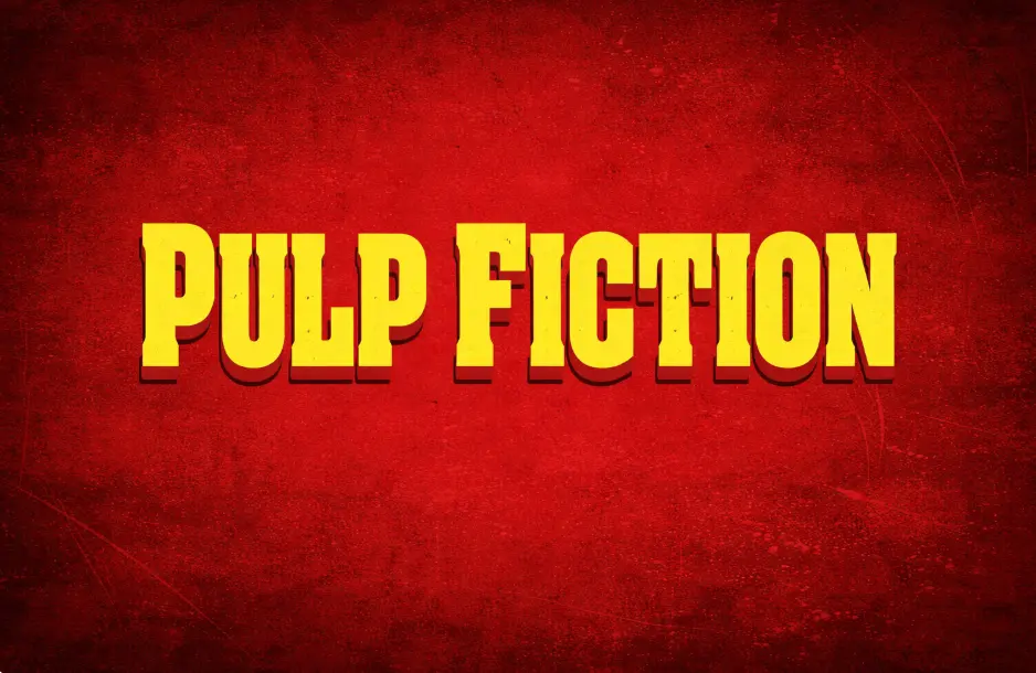 Pulp Fiction Font Generator
