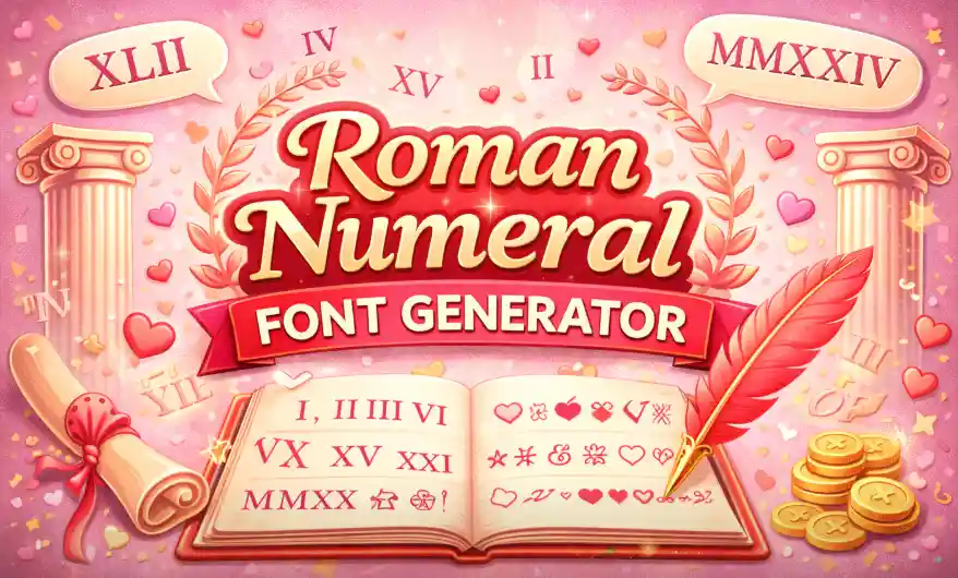 Roman Numeral Font Generator