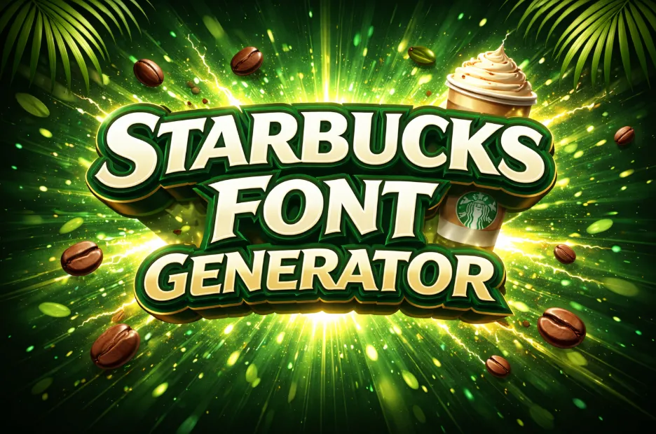 Starbucks Font Generator