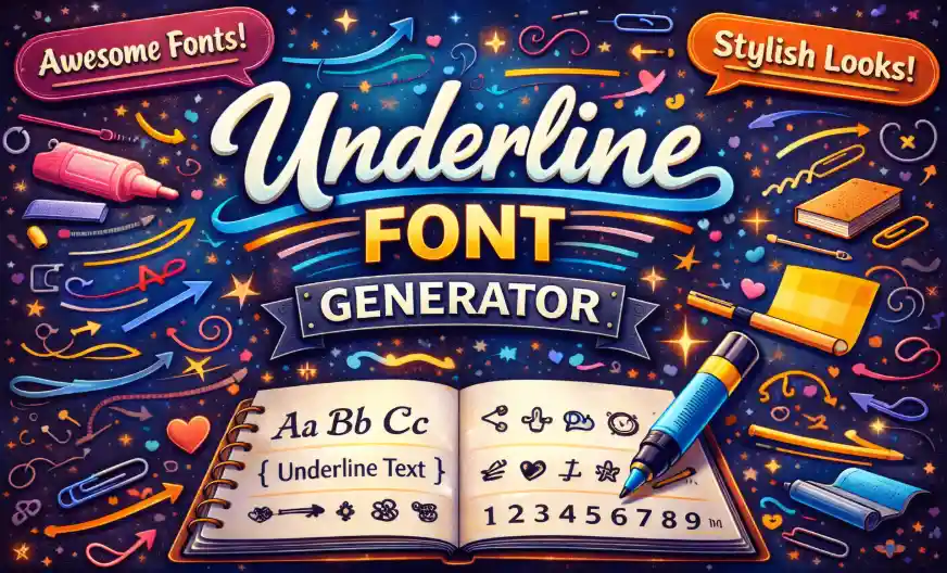 Underline font Generator