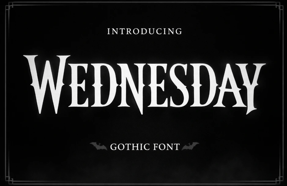 Wednesday Font Generator