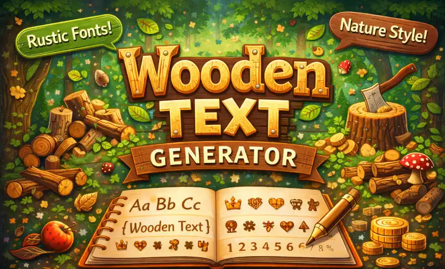 Wooden Text Generator