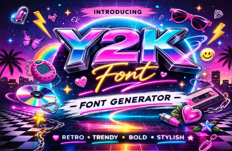 Y2k Font Generator