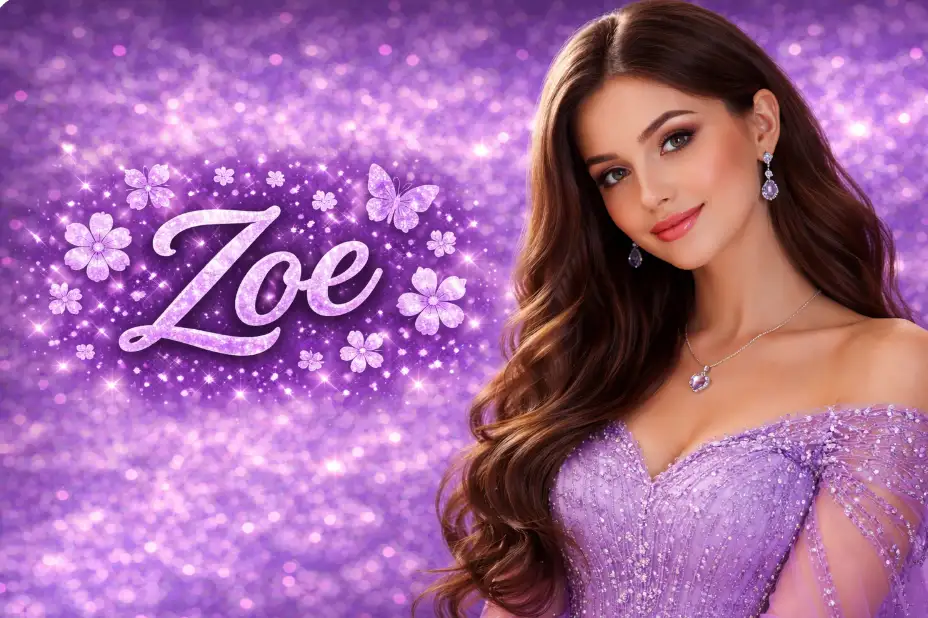 Zoe Name in Cursive Generator