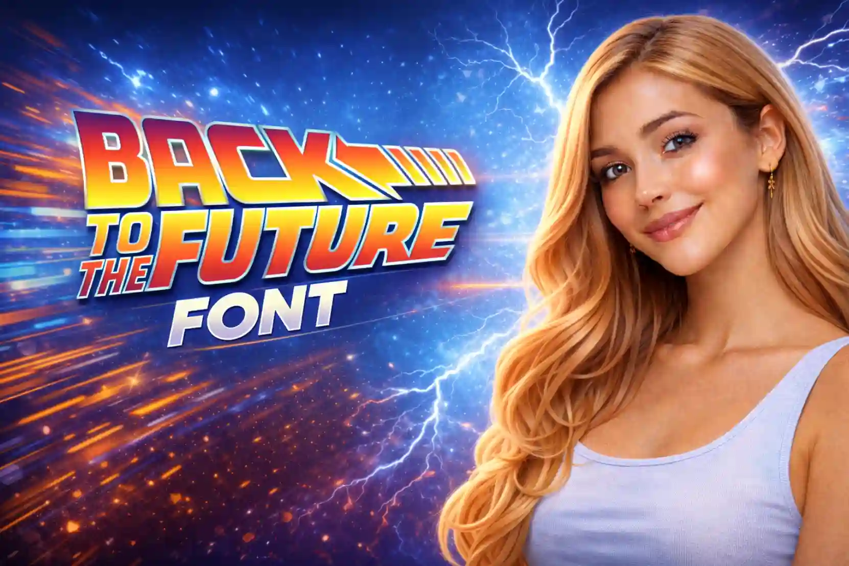 Back to the Future Font Generator