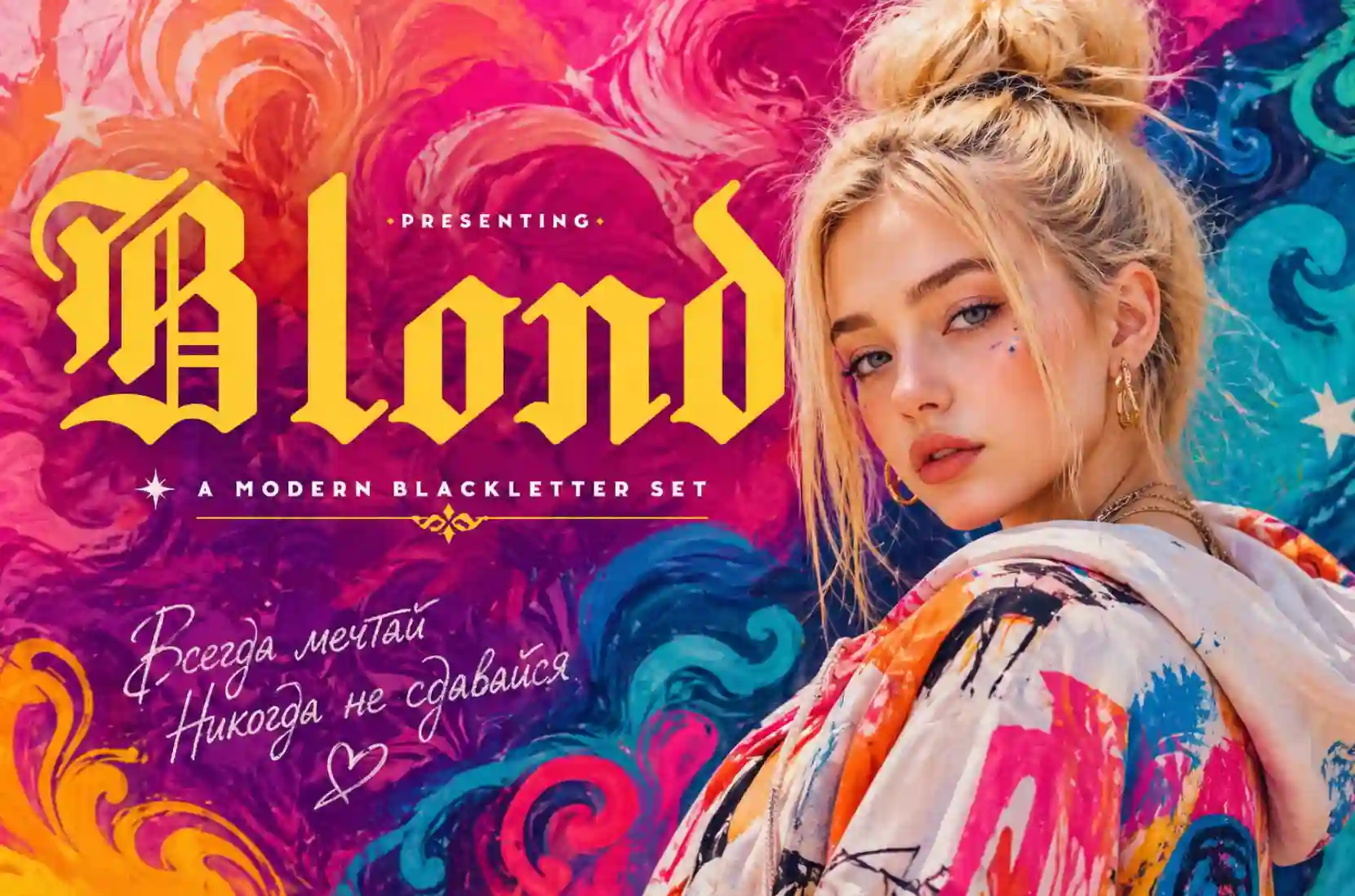 Blond Font Generator