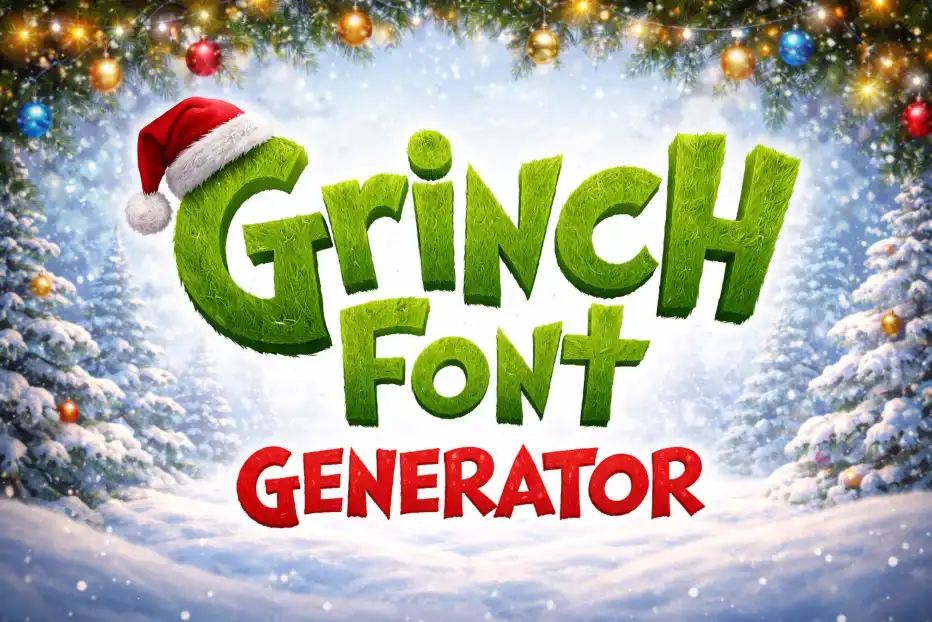 Grinch Font generator