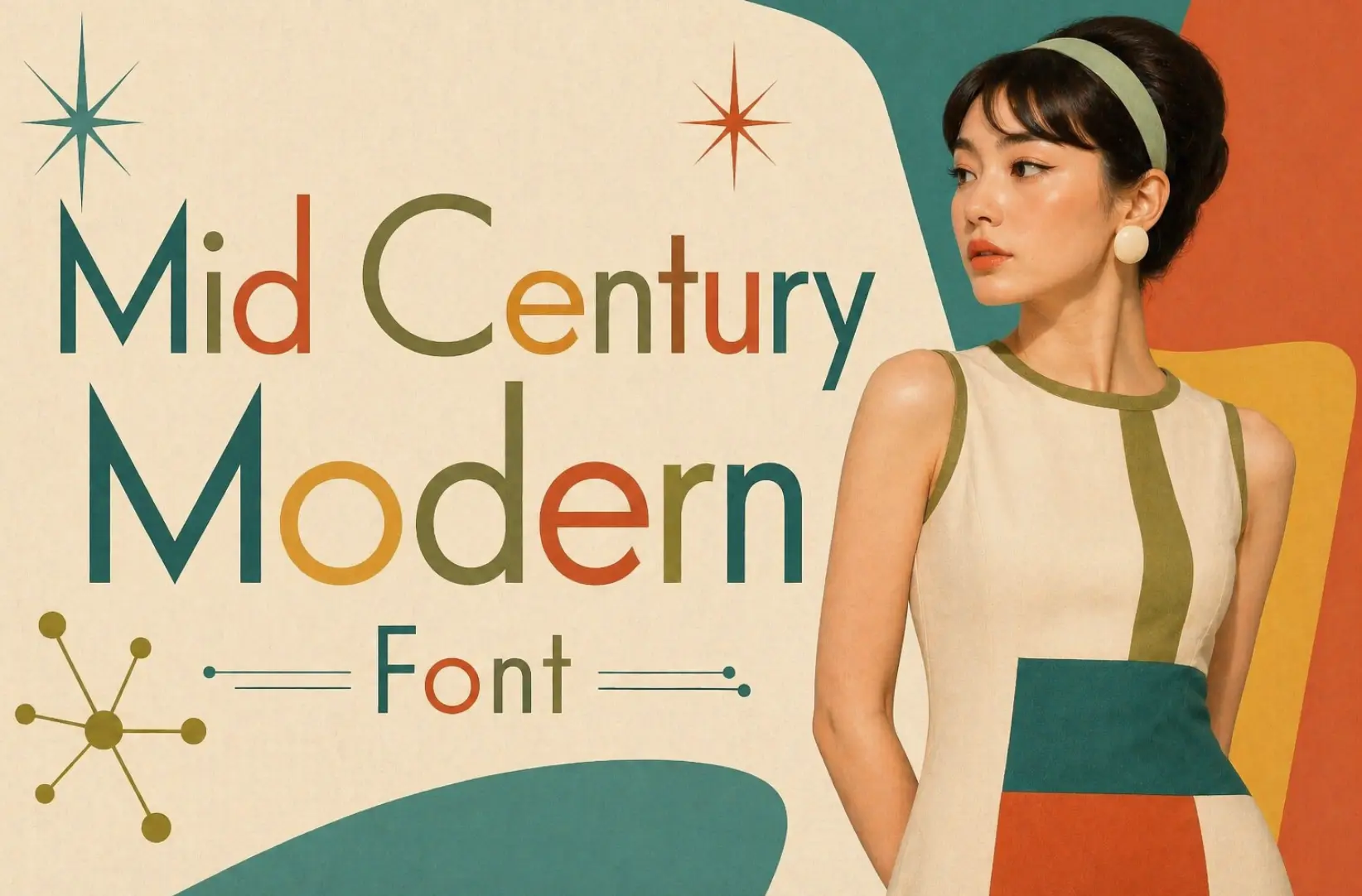Mid Century Modern Font Generator