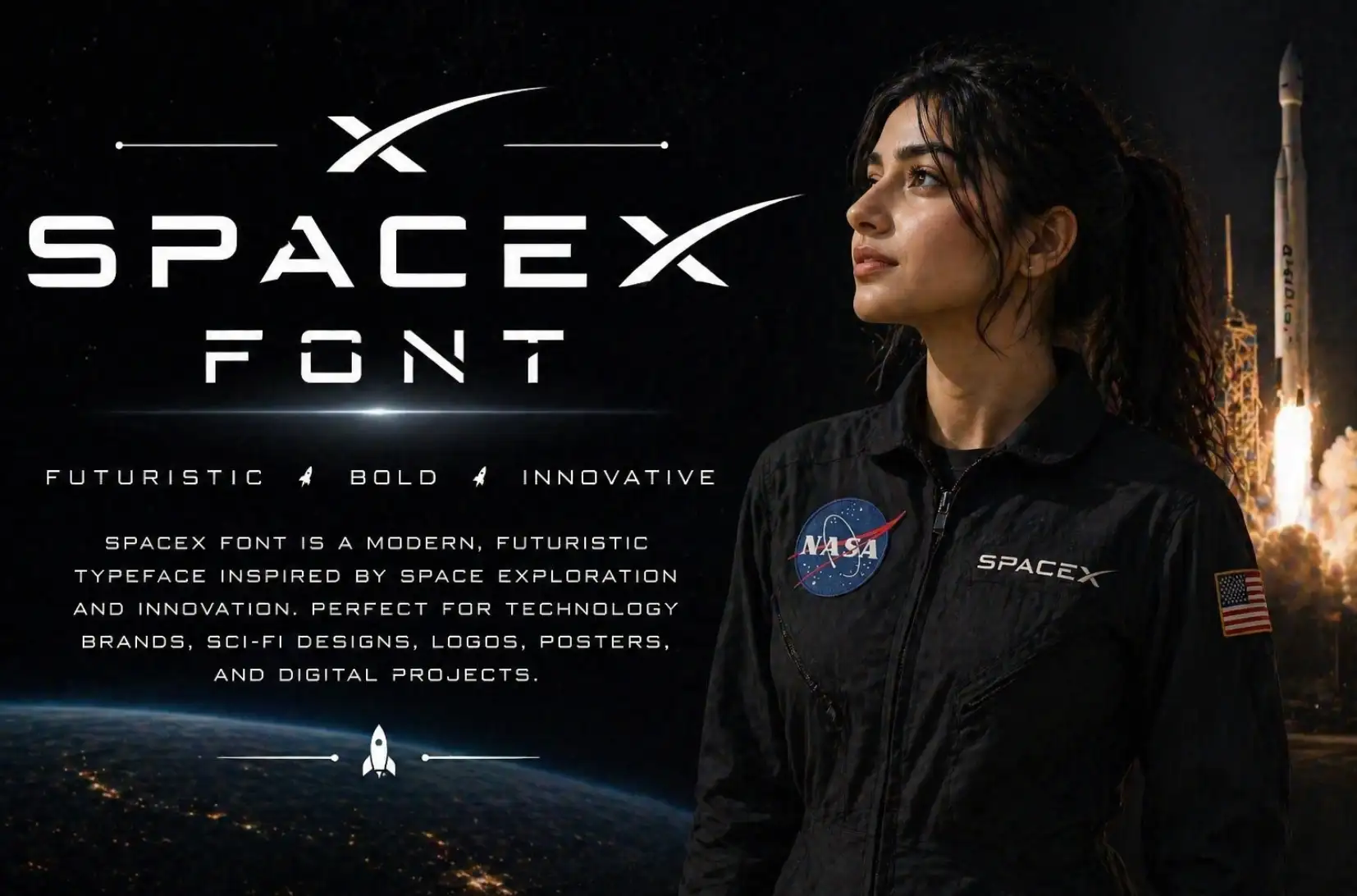 SpaceX Font Generator