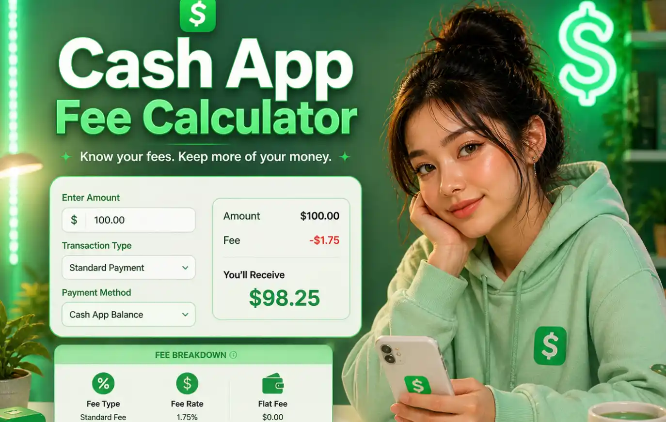 Cash App Fee Calculator